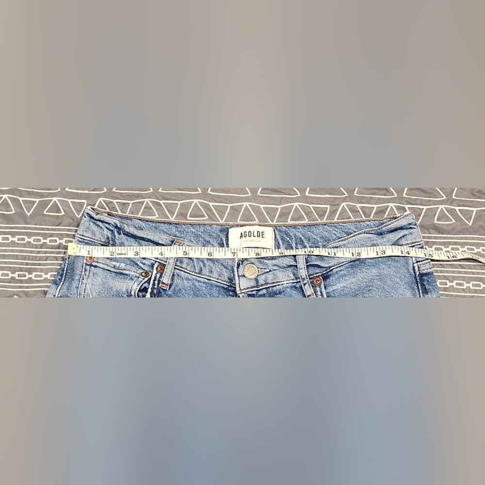 Agolde Riley Long High Waisted Straight Leg Jeans Size 28 - Picture 5 of 8